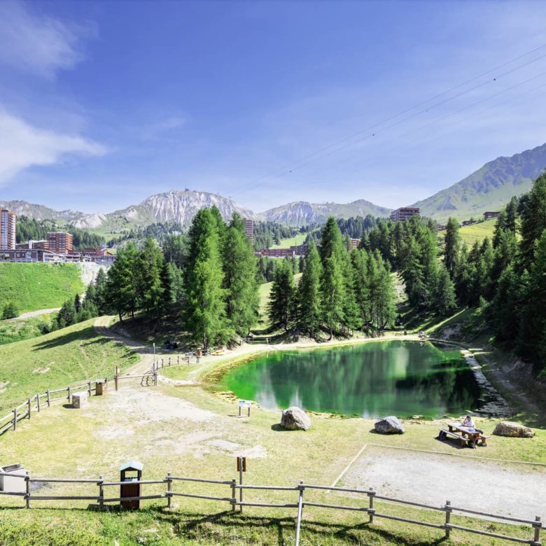 La Plagne resort in summer