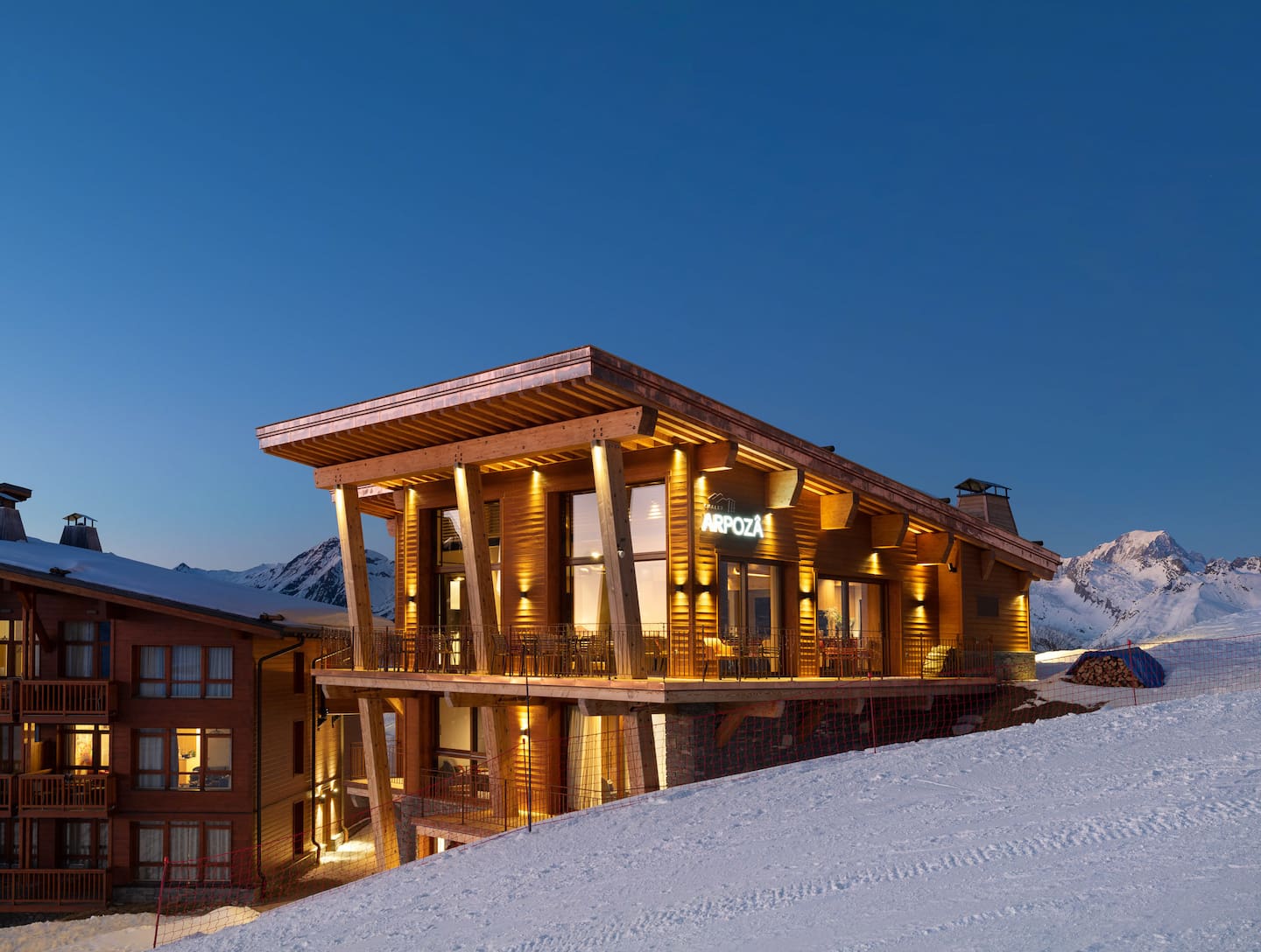 Chalet Arpoza nuit - Les Arcs 1800