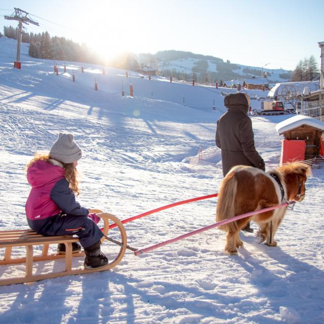 Ski joering Notre Dame de Bellecombe Credit photo @Val d'Arly Mont Blanc